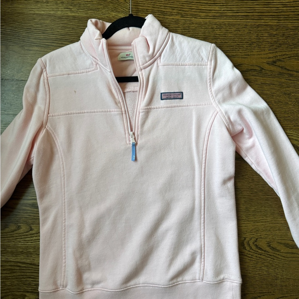PINK VINEYARD VINES EXCELLENT CONDITION QUARTER ZIP SIZE S